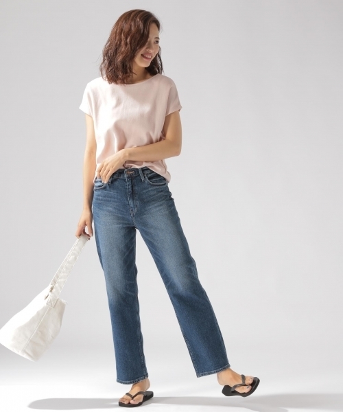 BAYFLOW（ベイフロー）の「2WAY Tシャツ（Tシャツ/カットソー・レディース・オフホワイト/ベビーピンク/チャコール/カーキ・MEDIUM/SMALL）」の12枚目の写真