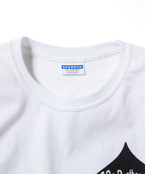 68&brothers（シックスティエイトアンドブラザーズ）の「L/S Tee "Ace"（Tシャツ/カットソー・メンズ・ホワイト/ブラック・MEDIUM/LARGE/X-LARGE/XX-LARGE）」の3枚目の写真