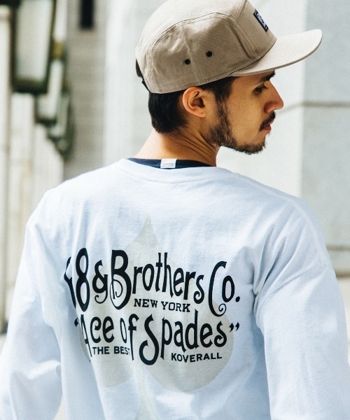 68&brothers（シックスティエイトアンドブラザーズ）の「L/S Tee "Ace"（Tシャツ/カットソー・メンズ・ホワイト/ブラック・MEDIUM/LARGE/X-LARGE/XX-LARGE）」の7枚目の写真