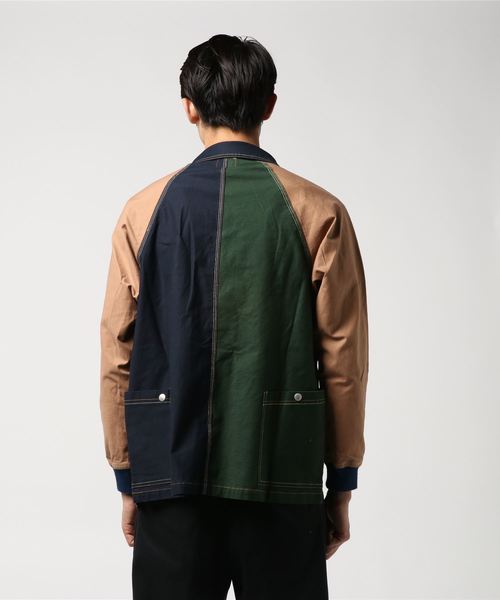 gym master（ジムマスター）の「gym master/ジムマスター  ストレッチピケカバーオール（カバーオール・メンズ・ネイビー/その他1・MEDIUM/LARGE）」の4枚目の写真