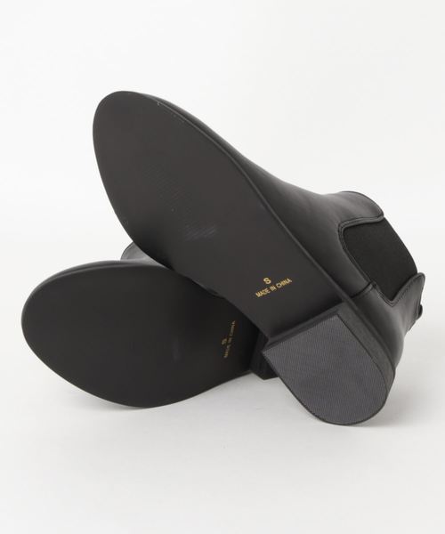 AZUL by moussy(アズールバイマウジー)の「サイドゴアフラットブーツ(ブーツ・レディース・ブラック・LARGE/MEDIUM/SMALL)」の2枚目の写真