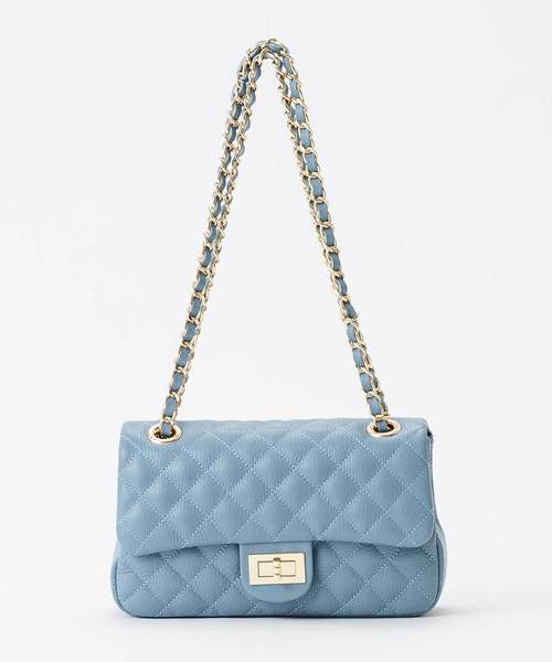 ZAKKA-BOX（ザッカボックス）の「【NOVE-16】キルティングチェーンバッグM（ショルダーバッグ・レディース・ホワイト/ライトブルー/ブラック/ベージュ/モカ/バーガンディー/グレー系その他/ブラック×シルバー・FREE）」の7枚目の写真