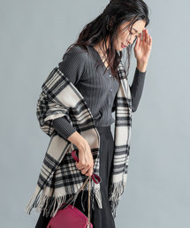 RIVE DROITE | ウールチェックストール(ストール/ショール)