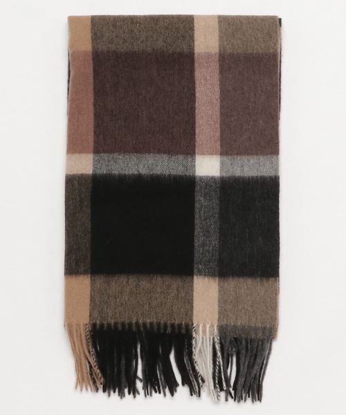 RIVE DROITE（リヴドロワ）の「ウールチェックストール（ストール/ショール・レディース・アイボリー/モカ/グレー/ダークブルー/ライトベージュ/ブラック/イエロー・FREE）」の12枚目の写真