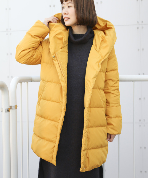 LBC(エルビーシー)の「タフタダウンコート(ダウンジャケット/コート・レディース・ブラック/マスタード/ベージュ・M/L)」の3枚目の写真