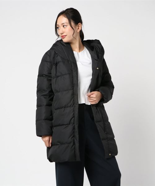 LBC(エルビーシー)の「タフタダウンコート(ダウンジャケット/コート・レディース・ブラック/マスタード/ベージュ・M/L)」の4枚目の写真