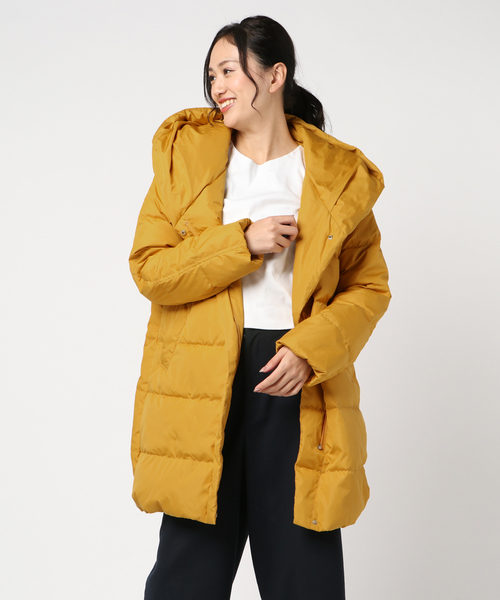 LBC(エルビーシー)の「タフタダウンコート(ダウンジャケット/コート・レディース・ブラック/マスタード/ベージュ・M/L)」の6枚目の写真