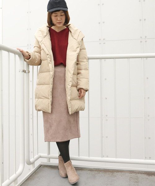 LBC(エルビーシー)の「タフタダウンコート(ダウンジャケット/コート・レディース・ブラック/マスタード/ベージュ・M/L)」の10枚目の写真