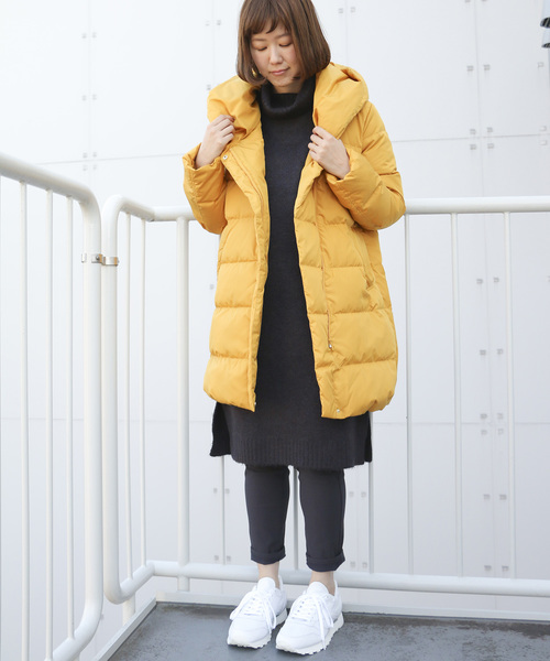 LBC(エルビーシー)の「タフタダウンコート(ダウンジャケット/コート・レディース・ブラック/マスタード/ベージュ・M/L)」の12枚目の写真
