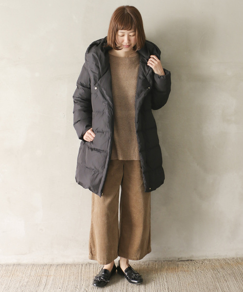 LBC(エルビーシー)の「タフタダウンコート(ダウンジャケット/コート・レディース・ブラック/マスタード/ベージュ・M/L)」の7枚目の写真