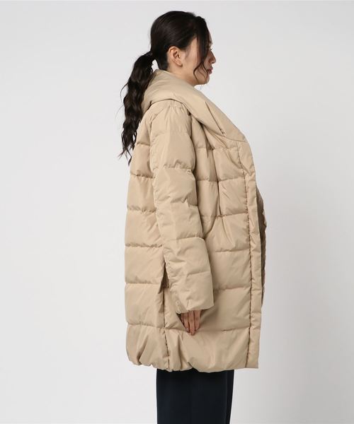 LBC(エルビーシー)の「タフタダウンコート(ダウンジャケット/コート・レディース・ブラック/マスタード/ベージュ・M/L)」の9枚目の写真