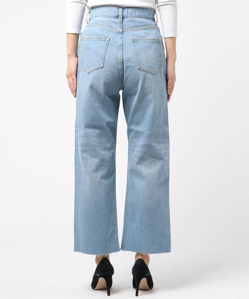 WEGO（ウィゴー）の「WEGO/【WEB限定】デニムストレートワイドパンツ（デニムパンツ・レディース・インディゴブルー/ダークインディゴブルー/ライトインディゴブルー・SMALL/MEDIUM/LARGE）」の5枚目の写真
