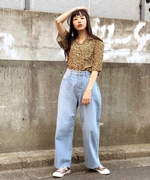 WEGO | WEGO/【WEB限定】デニムストレートワイドパンツ(デニムパンツ)