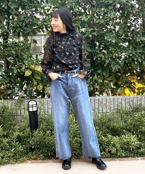 WEGO（ウィゴー）の「WEGO/【WEB限定】デニムストレートワイドパンツ（デニムパンツ・レディース・インディゴブルー/ダークインディゴブルー/ライトインディゴブルー・SMALL/MEDIUM/LARGE）」の22枚目の写真