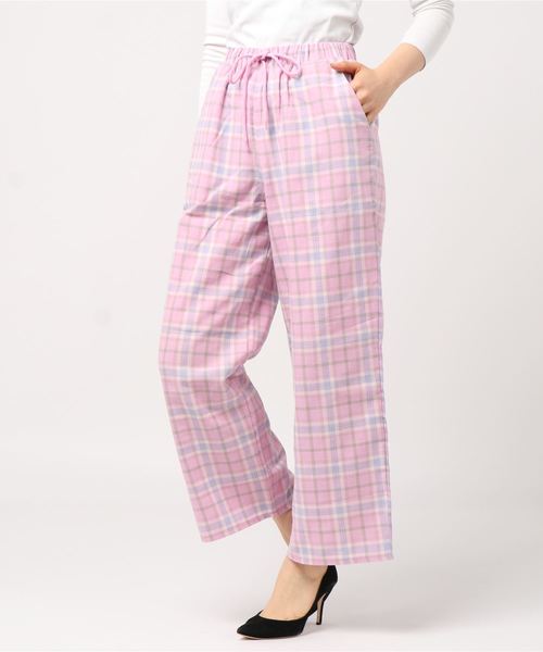 PUNYUS(プニュズ)の「パステルチェックイージーパンツ(その他パンツ・レディース・ピンク/ブルー/グリーン・1/2/4/3)」の3枚目の写真