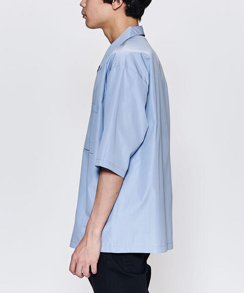 PORTVEL（ポートヴェル）の「＜PORTVEL＞ O/COLLAR SHT/ジップシャツ（シャツ/ブラウス・メンズ・ライトブルー/ブラック・2/3）」の11枚目の写真