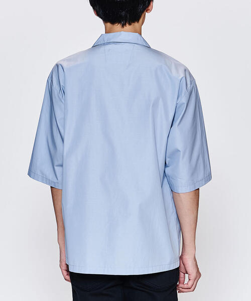 PORTVEL（ポートヴェル）の「＜PORTVEL＞ O/COLLAR SHT/ジップシャツ（シャツ/ブラウス・メンズ・ライトブルー/ブラック・2/3）」の12枚目の写真