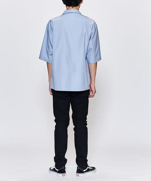 PORTVEL（ポートヴェル）の「＜PORTVEL＞ O/COLLAR SHT/ジップシャツ（シャツ/ブラウス・メンズ・ライトブルー/ブラック・2/3）」の14枚目の写真
