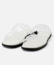 AZUL by moussy | PVC BELT FLAT SANDAL/PVC ベルトフラットサンダル(サンダル)