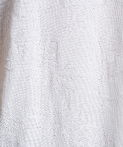 ABAHOUSE GRAY(アバハウスグレイ)の「【展開店舗限定】パイナップル柄 ジャガード半袖Tシャツ(Tシャツ/カットソー・メンズ・ホワイト/ベージュ/ネイビー・46/48)」の14枚目の写真