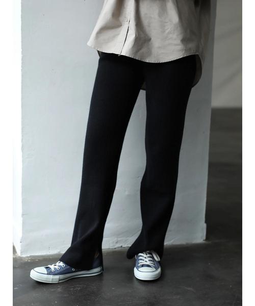 AMERICAN HOLIC（アメリカンホリック）の「ニットレギンスパンツ ＊（その他パンツ・レディース・ブラック/杢グレー/ベージュ系その他・M/L）」の5枚目の写真