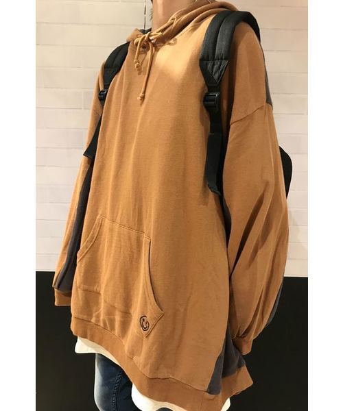 バイカラールーズトップス スウェット トップス Wide World Wide Love Rydia Love ワールドワイドラブ