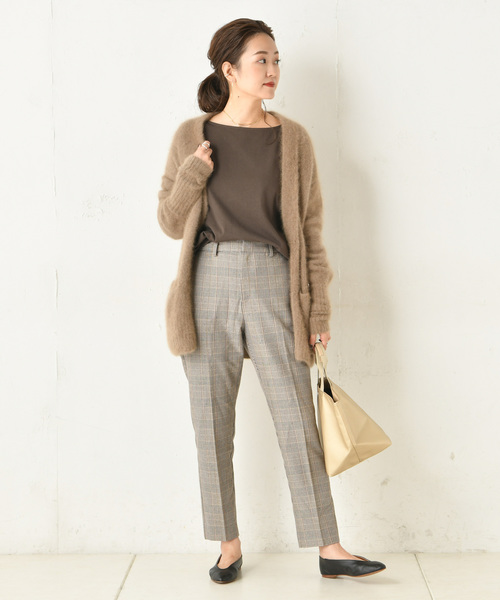 DouDou（ドゥドゥ）の「フェレットカーディガン（カーディガン/ボレロ・レディース・モカ/ベージュ/サックスブルー/ラベンダー・FREE）」の6枚目の写真