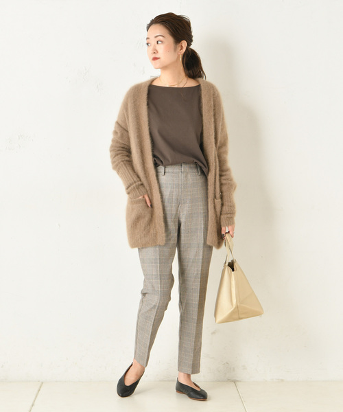 DouDou（ドゥドゥ）の「フェレットカーディガン（カーディガン/ボレロ・レディース・モカ/ベージュ/サックスブルー/ラベンダー・FREE）」の15枚目の写真