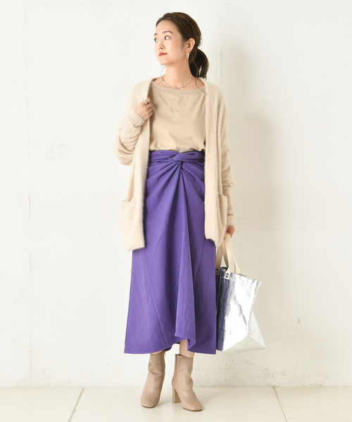 DouDou（ドゥドゥ）の「フェレットカーディガン（カーディガン/ボレロ・レディース・モカ/ベージュ/サックスブルー/ラベンダー・FREE）」の17枚目の写真