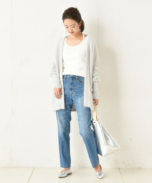 DouDou（ドゥドゥ）の「フェレットカーディガン（カーディガン/ボレロ・レディース・モカ/ベージュ/サックスブルー/ラベンダー・FREE）」の21枚目の写真