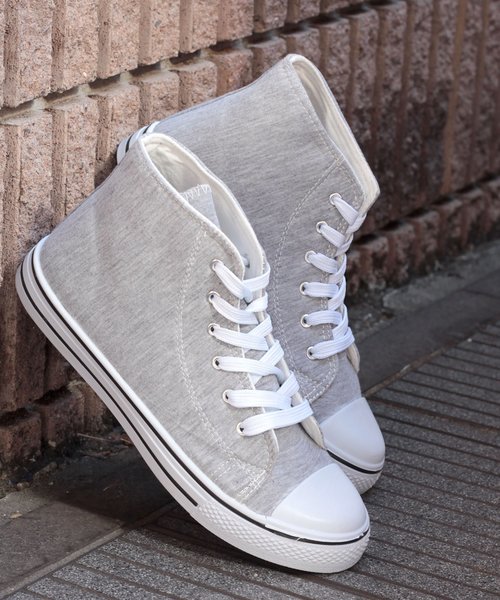 AAA+（サンエープラス）の「AAA / ハイカットレースアップローテクスニーカー(2330)（スニーカー・レディース・ホワイト/ライトブルー/ブルー系その他3/ブラック系その他2/ブルー系その他2/ワイン/キナリ/レッド系その他/チェック/グレー系その他/ブルー系その他/ホワイト系その他/ブラック系その他/ブラック×ブラック/イエロー/オレンジ/ピンク/シルバー/カーキ/グレー/レッド/ブラウン/ブラック/ネイビー/ベージュ/グリーン・44/40/38/42/36/34/30/28/32）」の9枚目の写真