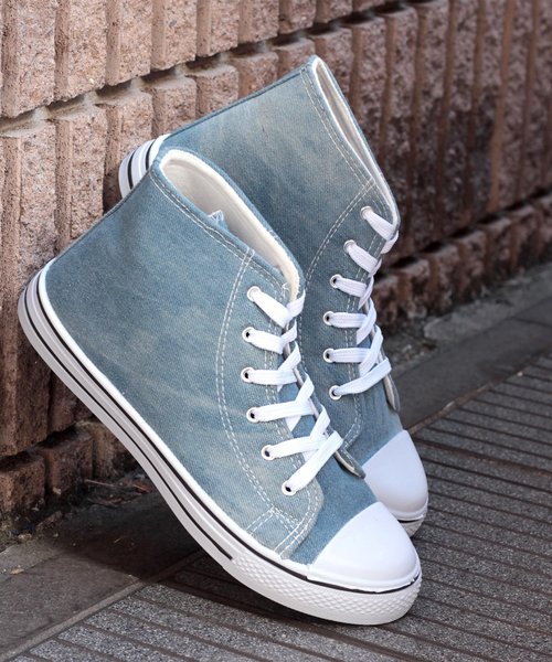 AAA+（サンエープラス）の「AAA / ハイカットレースアップローテクスニーカー(2330)（スニーカー・レディース・ホワイト/ライトブルー/ブルー系その他3/ブラック系その他2/ブルー系その他2/ワイン/キナリ/レッド系その他/チェック/グレー系その他/ブルー系その他/ホワイト系その他/ブラック系その他/ブラック×ブラック/イエロー/オレンジ/ピンク/シルバー/カーキ/グレー/レッド/ブラウン/ブラック/ネイビー/ベージュ/グリーン・44/40/38/42/36/34/30/28/32）」の16枚目の写真