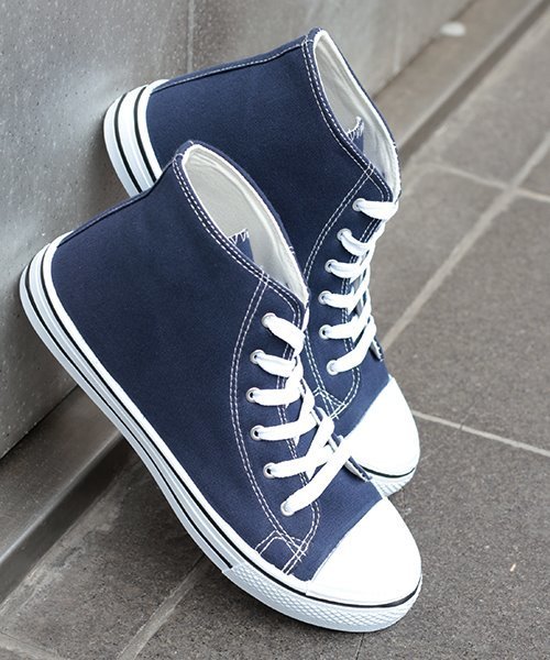 AAA+（サンエープラス）の「AAA / ハイカットレースアップローテクスニーカー(2330)（スニーカー・レディース・ホワイト/ライトブルー/ブルー系その他3/ブラック系その他2/ブルー系その他2/ワイン/キナリ/レッド系その他/チェック/グレー系その他/ブルー系その他/ホワイト系その他/ブラック系その他/ブラック×ブラック/イエロー/オレンジ/ピンク/シルバー/カーキ/グレー/レッド/ブラウン/ブラック/ネイビー/ベージュ/グリーン・44/40/38/42/36/34/30/28/32）」の15枚目の写真