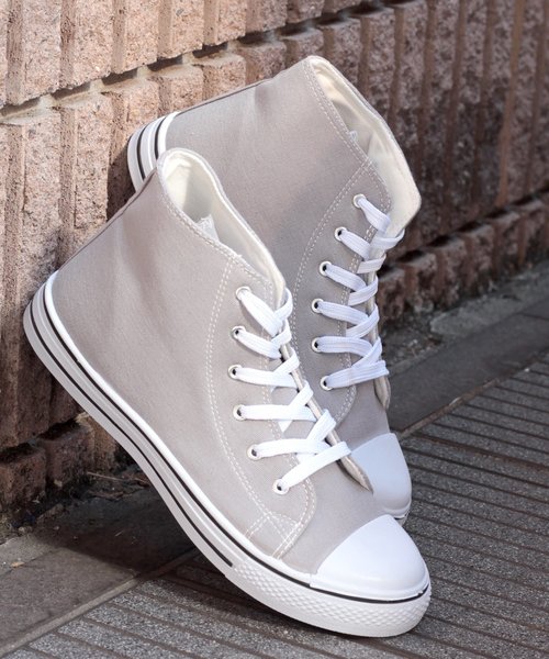 AAA+（サンエープラス）の「AAA / ハイカットレースアップローテクスニーカー(2330)（スニーカー・レディース・ホワイト/ライトブルー/ブルー系その他3/ブラック系その他2/ブルー系その他2/ワイン/キナリ/レッド系その他/チェック/グレー系その他/ブルー系その他/ホワイト系その他/ブラック系その他/ブラック×ブラック/イエロー/オレンジ/ピンク/シルバー/カーキ/グレー/レッド/ブラウン/ブラック/ネイビー/ベージュ/グリーン・44/40/38/42/36/34/30/28/32）」の8枚目の写真