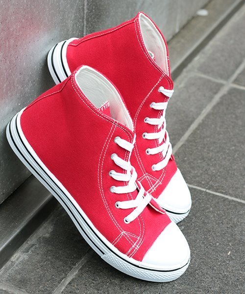 AAA+（サンエープラス）の「AAA / ハイカットレースアップローテクスニーカー(2330)（スニーカー・レディース・ホワイト/ライトブルー/ブルー系その他3/ブラック系その他2/ブルー系その他2/ワイン/キナリ/レッド系その他/チェック/グレー系その他/ブルー系その他/ホワイト系その他/ブラック系その他/ブラック×ブラック/イエロー/オレンジ/ピンク/シルバー/カーキ/グレー/レッド/ブラウン/ブラック/ネイビー/ベージュ/グリーン・44/40/38/42/36/34/30/28/32）」の21枚目の写真