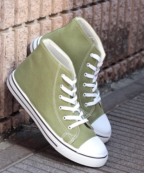 AAA+（サンエープラス）の「AAA / ハイカットレースアップローテクスニーカー(2330)（スニーカー・レディース・ホワイト/ライトブルー/ブルー系その他3/ブラック系その他2/ブルー系その他2/ワイン/キナリ/レッド系その他/チェック/グレー系その他/ブルー系その他/ホワイト系その他/ブラック系その他/ブラック×ブラック/イエロー/オレンジ/ピンク/シルバー/カーキ/グレー/レッド/ブラウン/ブラック/ネイビー/ベージュ/グリーン・44/40/38/42/36/34/30/28/32）」の12枚目の写真