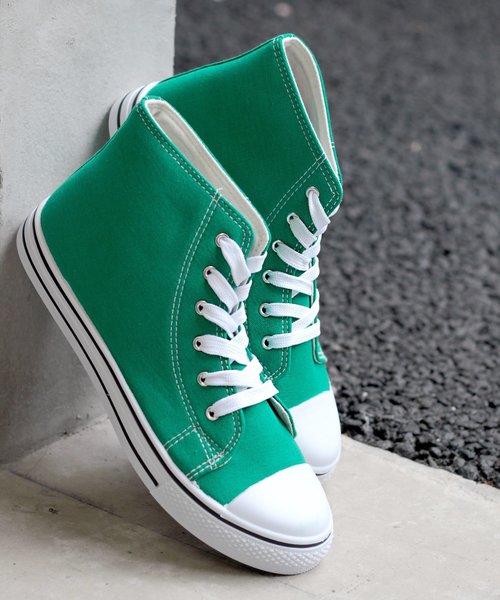 AAA+（サンエープラス）の「AAA / ハイカットレースアップローテクスニーカー(2330)（スニーカー・レディース・ホワイト/ライトブルー/ブルー系その他3/ブラック系その他2/ブルー系その他2/ワイン/キナリ/レッド系その他/チェック/グレー系その他/ブルー系その他/ホワイト系その他/ブラック系その他/ブラック×ブラック/イエロー/オレンジ/ピンク/シルバー/カーキ/グレー/レッド/ブラウン/ブラック/ネイビー/ベージュ/グリーン・44/40/38/42/36/34/30/28/32）」の13枚目の写真