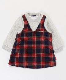 Moujonjon | チェックドッキングワンピース(ワンピース)