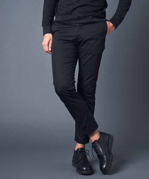 Magine（マージン）の「T/C CHINO TAPERED ANCLE NO-P PANTS：チノ テーパード アンクルNO-Pパンツ（チノパンツ・メンズ・ブラック/ベージュ/ブラウン/グレー・44/46/48）」の5枚目の写真