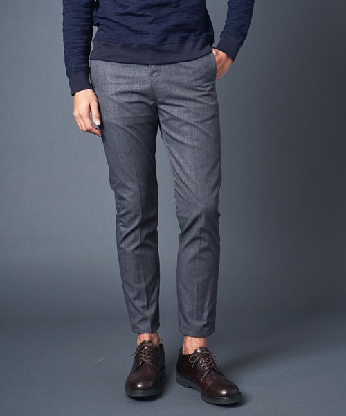 Magine（マージン）の「T/C CHINO TAPERED ANCLE NO-P PANTS：チノ テーパード アンクルNO-Pパンツ（チノパンツ・メンズ・ブラック/ベージュ/ブラウン/グレー・44/46/48）」の8枚目の写真