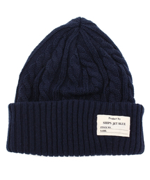 SHIPS JET BLUE | JB: ケーブルニットキャップ made in JAPAN 14AW●(ニットキャップ/ビーニー)