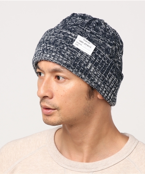 SHIPS JET BLUE（シップスジェットブルー）の「SHIPS JET BLUE: ケーブルニットキャップ made in JAPAN◇（ニットキャップ/ビーニー・メンズ・ブラック/ベージュ/ワイン/イエロー/グリーン/ネイビー/ホワイト/ブルー/ライトブルー/オリーブ/コバルトブルー/ダークグレー/エンジ/グレー系その他/ワインレッド/ロイヤルブルー/ダークブルー/ダークオリーブ/チャコールグレー・ONE SIZE）」の16枚目の写真