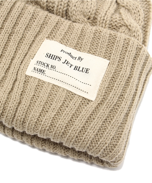 SHIPS JET BLUE（シップスジェットブルー）の「SHIPS JET BLUE: ケーブルニットキャップ made in JAPAN◇（ニットキャップ/ビーニー・メンズ・ブラック/ベージュ/ワイン/イエロー/グリーン/ネイビー/ホワイト/ブルー/ライトブルー/オリーブ/コバルトブルー/ダークグレー/エンジ/グレー系その他/ワインレッド/ロイヤルブルー/ダークブルー/ダークオリーブ/チャコールグレー・ONE SIZE）」の21枚目の写真