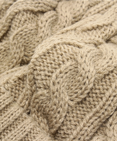 SHIPS JET BLUE（シップスジェットブルー）の「JB: ケーブルニットキャップ made in JAPAN 14AW●（ニットキャップ/ビーニー・メンズ・グリーン/ネイビー/ホワイト/ブルー/ブラック/ベージュ/ワイン/イエロー/ライトブルー/ダークグレー/エンジ/オリーブ/コバルトブルー・ONE SIZE）」の17枚目の写真