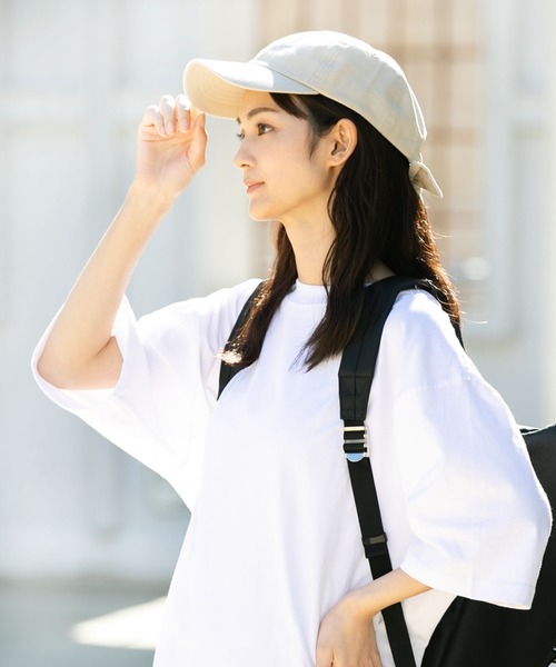 QUEENHEAD(クイーンヘッド)の「リボンキャップ(キャップ・レディース・アッシュブラウン/アッシュグレー/ブラック系その他/ライトカーキ/ブラウン系その他2/インディゴブルー/ベージュ/ブラウン/ブラウン系その他/ブラック/ネイビー・FREE/X-LARGE)」の8枚目の写真