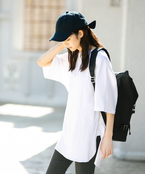 QUEENHEAD(クイーンヘッド)の「リボンキャップ(キャップ・レディース・アッシュブラウン/アッシュグレー/ブラック系その他/ライトカーキ/ブラウン系その他2/インディゴブルー/ベージュ/ブラウン/ブラウン系その他/ブラック/ネイビー・FREE/X-LARGE)」の10枚目の写真