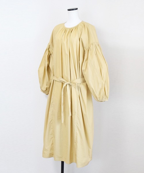 Marient（マリエント）の「バルーンシャツベルトワンピ（シャツワンピース・レディース・ベージュ/ホワイト・FREE）」の14枚目の写真