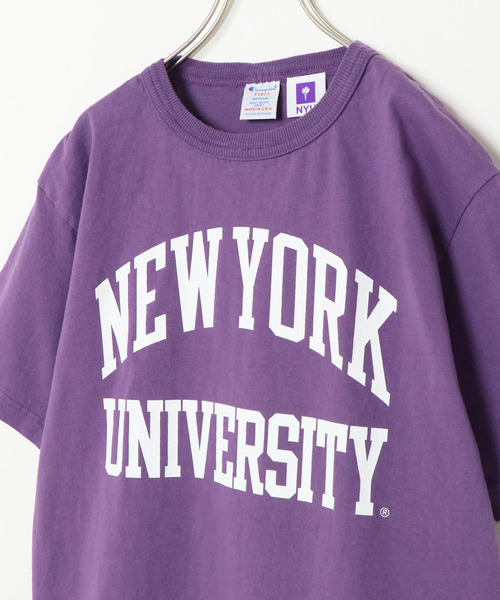 Champion NYU Tシャツ アメリカ製　新品 新品 Champion NYU(New York University ) College Logo S/S Tee