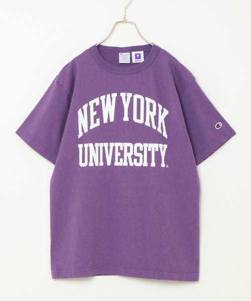 Champion（チャンピオン）の「Champion USA NYU プリントTシャツ（Tシャツ/カットソー・レディース・ライトグレー/パープル/オフホワイト/ブラック・M/L）」の13枚目の写真