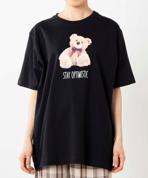 WEGO（ウィゴー）の「WEGO/ベアロゴプリントTシャツ（Tシャツ/カットソー・レディース・ブラック/ピンク・SMALL/MEDIUM/LARGE）」の10枚目の写真